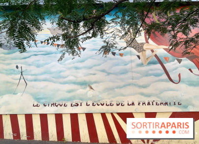 Le saviez-vous ? Un fresque de street art sur le thème du cirque, se cache  à Pigalle