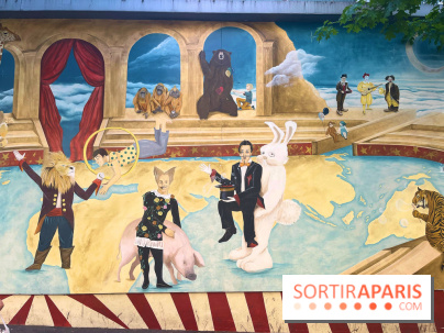 Le saviez-vous ? Un fresque de street art sur le thème du cirque, se cache  à Pigalle
