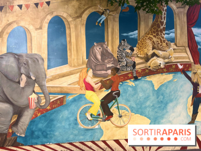 Le saviez-vous ? Un fresque de street art sur le thème du cirque, se cache  à Pigalle