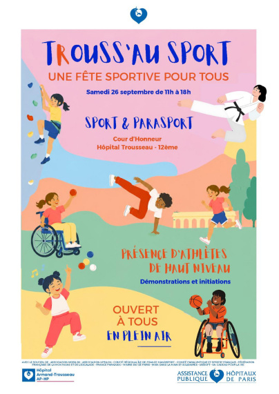 T(R)OUSS'AU SPORT : animations sportives gratuites en présence d'athlètes à l'hôpital Trousseau