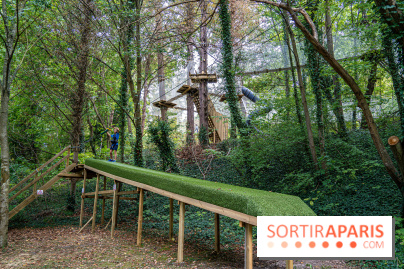 Accrocamp Poissy, le nouvel accrobranche au parc du château de Villiers