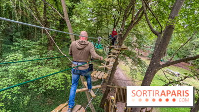 Accrocamp Poissy, le nouvel accrobranche au parc du château de Villiers