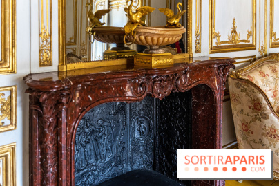 Les appartements de Madame Du Barry restaurés au Château de Versailles - cheminée