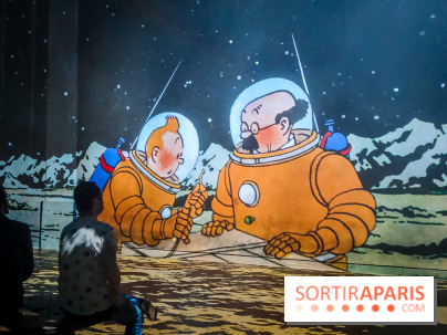 Tintin, l'aventure immersive à l'Atelier des Lumières : l'exposition insolite à vivre - nos photos