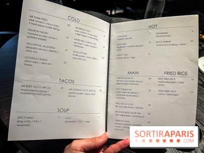 Akira Back - déjeuner en 45 mn - menu - carte