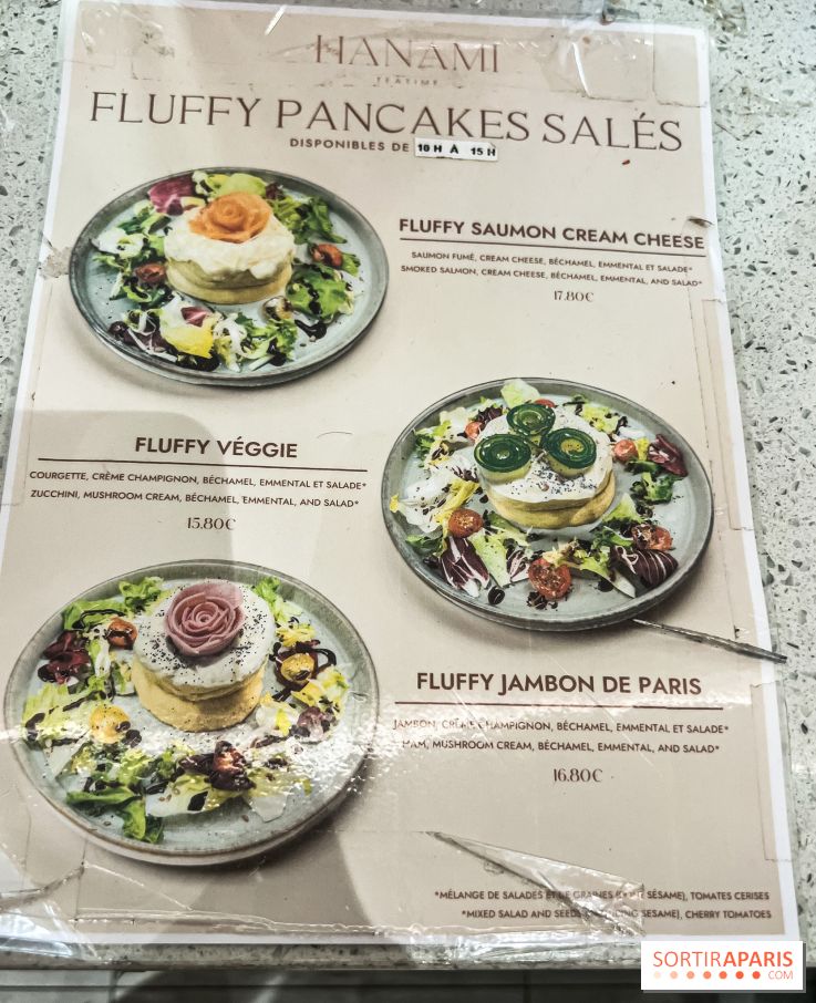 Hanami Tea Time, nos photos - carte - menu salé - fix