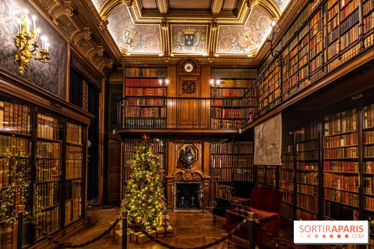 Château de Chantilly Noël 2022 - cabinet des livres