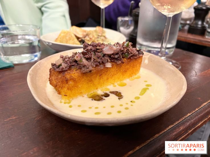 Le Cyrano - Polenta croustillante et olives