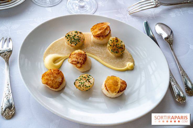 Grande Cascade restaurant 16e - Bois de Boulogne - noix de coquille saint-jaques