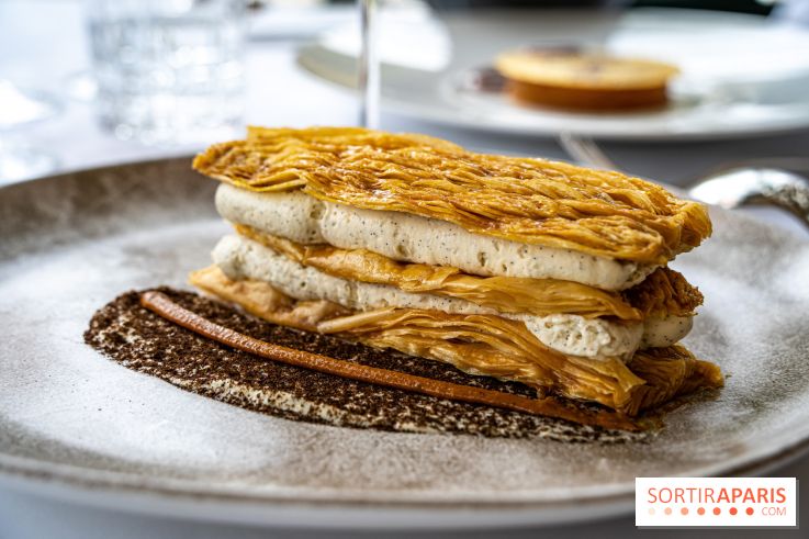 Grande Cascade restaurant 16e - Bois de Boulogne - mille feuille vanille - Joris Vée