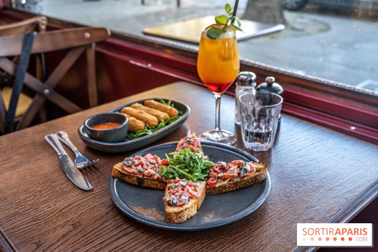 Raclette italienne chez I Grappoli à Paris - entrée - bruschetta