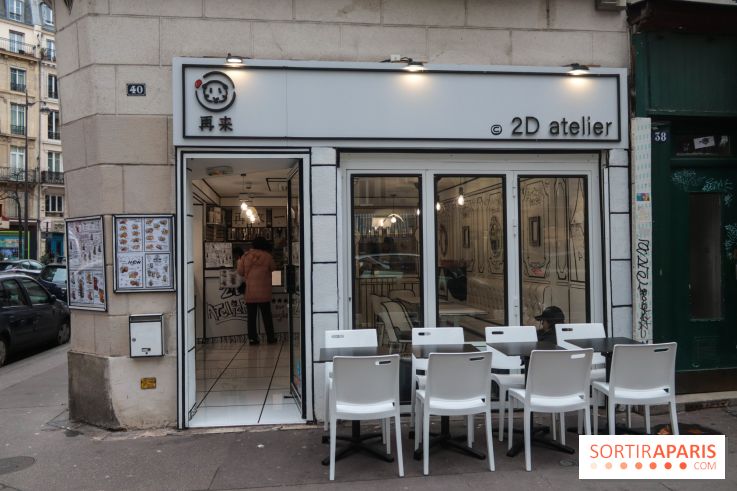 2D atelier, le salon de thé en noir et blanc