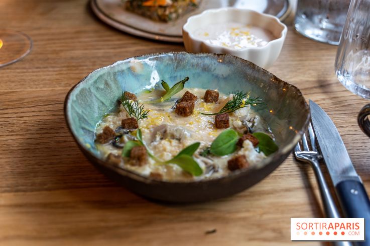 Ambos restaurant Paris - Cristina et Pierre Chomet - chou fleur - huitre