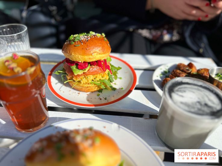 Brunch Princesse Café - Bun saumon avocat