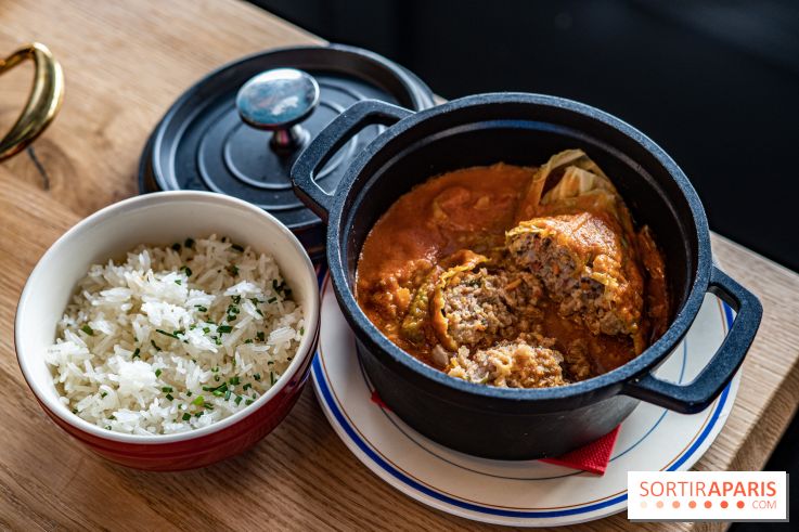 Papa Pool, le restaurant d'Arnaud Delvenne et Stéphane Rotenberg à Clamart - chou farci