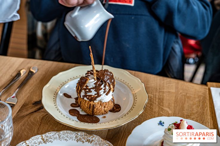 Papa Pool, le restaurant d'Arnaud Delvenne et Stéphane Rotenberg à Clamart - chou crème praliné amande chocolat