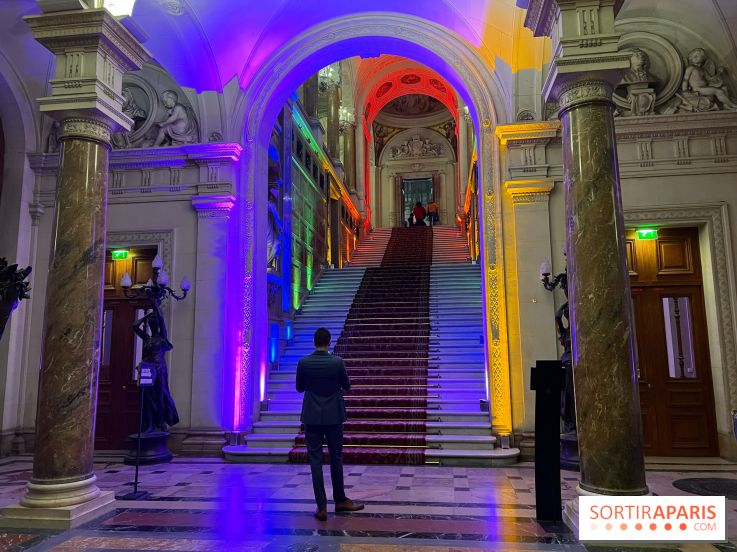 Nuit des Fiertés - Visuel Hôtel de Ville intérieur LGBTQIA+