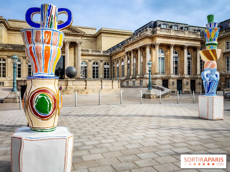 Exposition à l'Assemblée nationale : Alexandre Benjamin Navet décore la cour du Palais Bourbon
