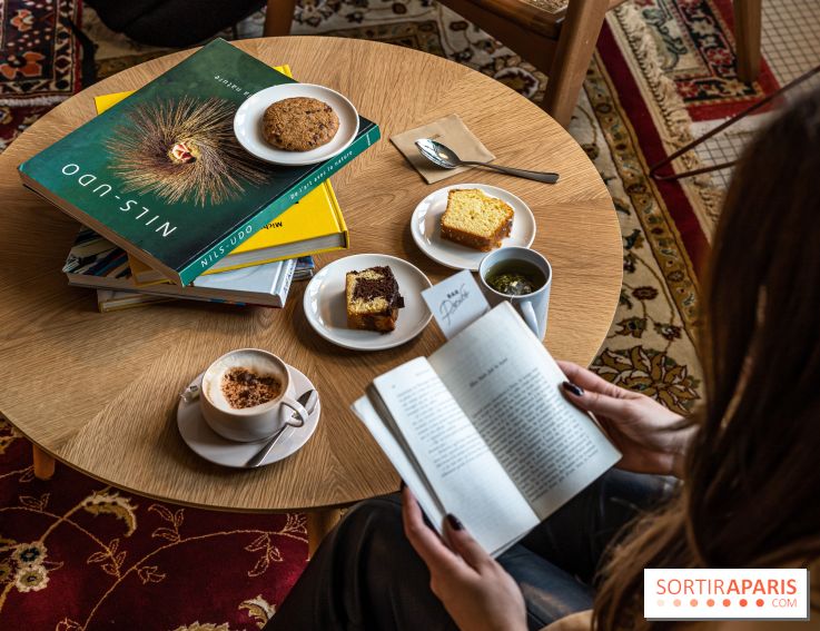 Bar Perché, café littéraire - terrasse du Printemps Haussmann  -  A7C6674