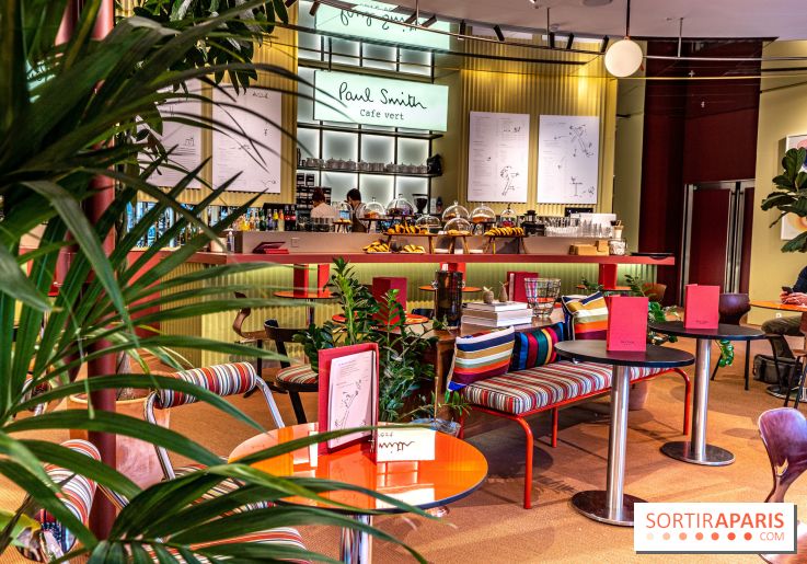 Café Paul Smith, le créateur de mode s'approprie le Café Vert du Printemps Haussmann -  A7C6708 HDR