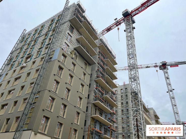 Jeux Olympiques de Paris 2024 : chantier du village des athlètes - IMG 1221