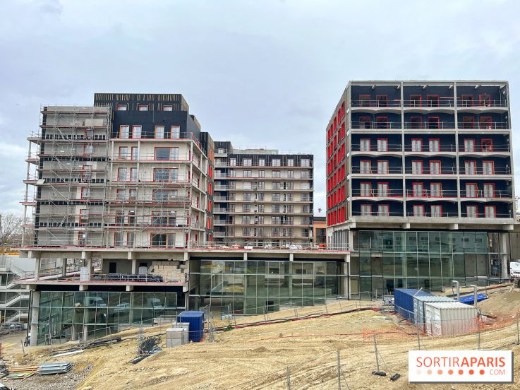 Jeux Olympiques de Paris 2024 : chantier du village des athlètes