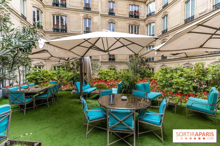 La terrasse cachée du Joy à l'Hôtel Fouquet's 2023 : le jardin de coquelicots - A7C2751
