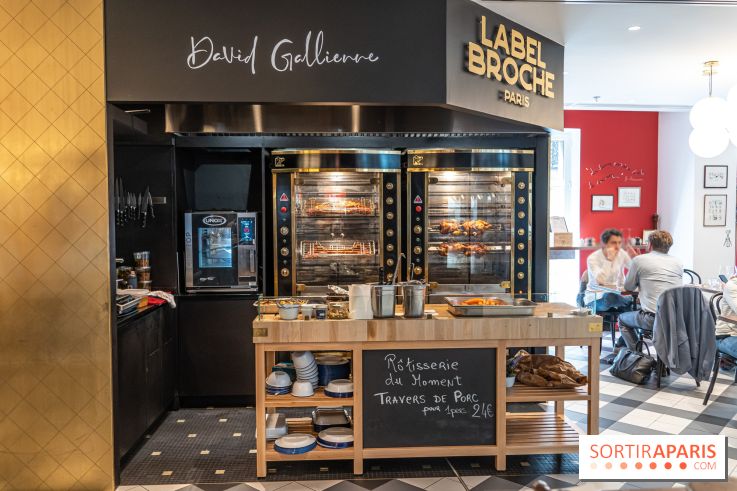 Label Broche restaurant - David Gallienne - Table du Gourmet - Galeries Lafayettes - Top Chef -  rôtisserie