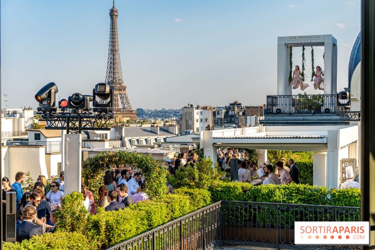 La terrasse en rooftop du Péninsula 2023 - soirée d’inauguration