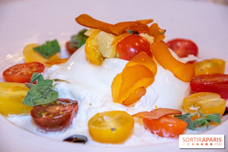 Restaurant Conti burrata tomates poutargue