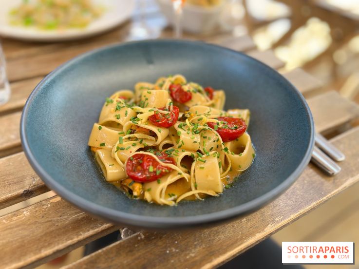 Aglio e Olio - Calamarata moules et tomates