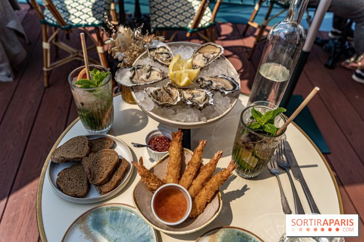 Le Nid, le restaurant-terrasse sur berge à l'Isle-Adam -  fruits de mer