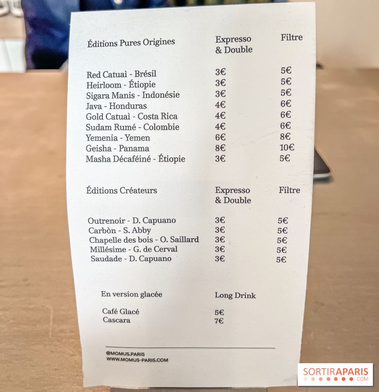 Momus - boutique-café d'exception à Paris