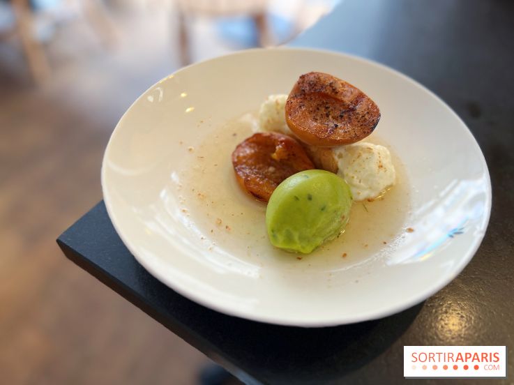 Ardent - Abricots rôtis sorbet estragon