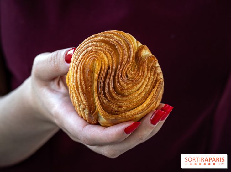Bopain, la nouvelle boulangeries aux viennoiseries de folie -  brioche feuilletée pistache