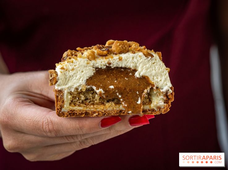 Bopain, la nouvelle boulangeries aux viennoiseries de folie -  tarte vanille - praliné noisette