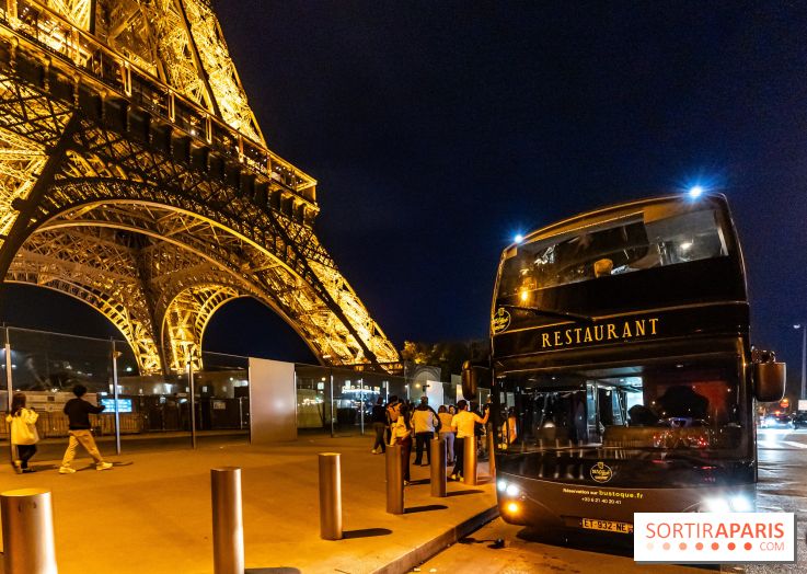 Bus Saint Germain 1920 - dîner dans un bus en traversant Paris