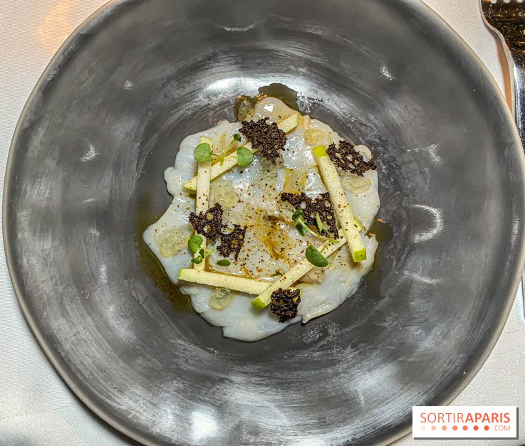 Résidence Culinaire 2023 La Big Bertha la Nouvelle Seine carpaccio de saint jacques