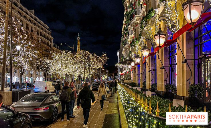 Les illuminations de Noël 2023 de l'Avenue Montaigne - cérémonie et décors féériques
