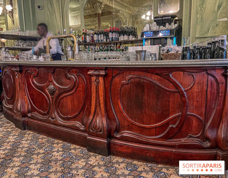 Le Bouillon Julien, la brasserie au sublime décor art nouveau, son menu et ses plats - bar acajou