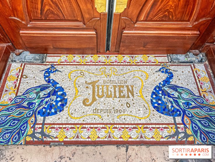 Le Bouillon Julien, la brasserie au sublime décor art nouveau, son menu et ses plats - faïenceries d'Hippolyte Boulenger