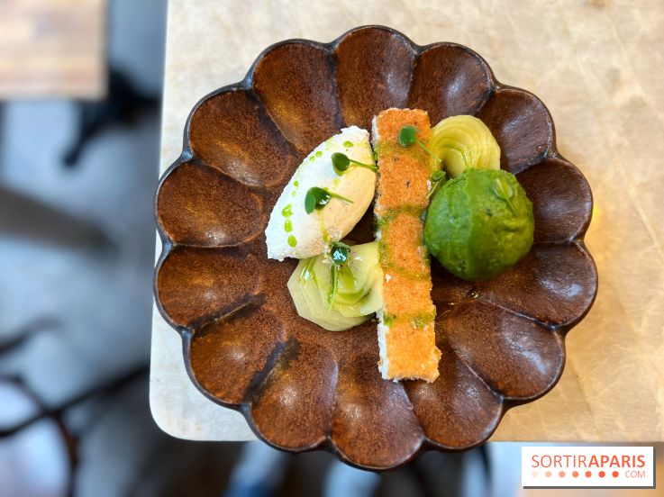 Le Boréal - Dacquoise coco, sorbet coriandre