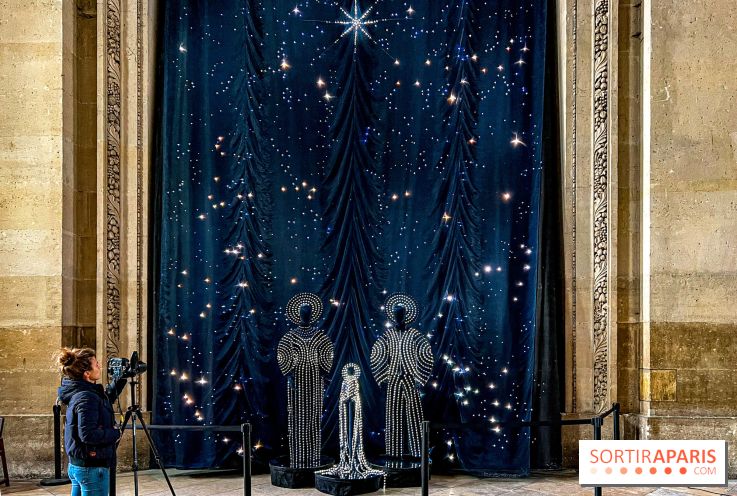 Astre, l'œuvre monumentale, mode, techno et lumineuse, à l'Eglise Saint Eustache pour les fêtes - image00009