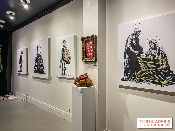 Exposition de Goin à la galerie La Lison : Santa Claus doesn't exist - IMG 3161