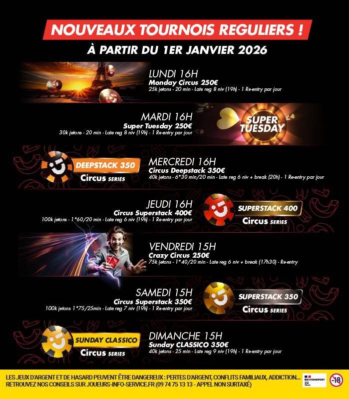 Club Circus : temple du poker à Paris