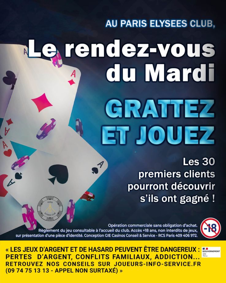 Le Paris Élysées Club : place forte des jeux de casino à Paris