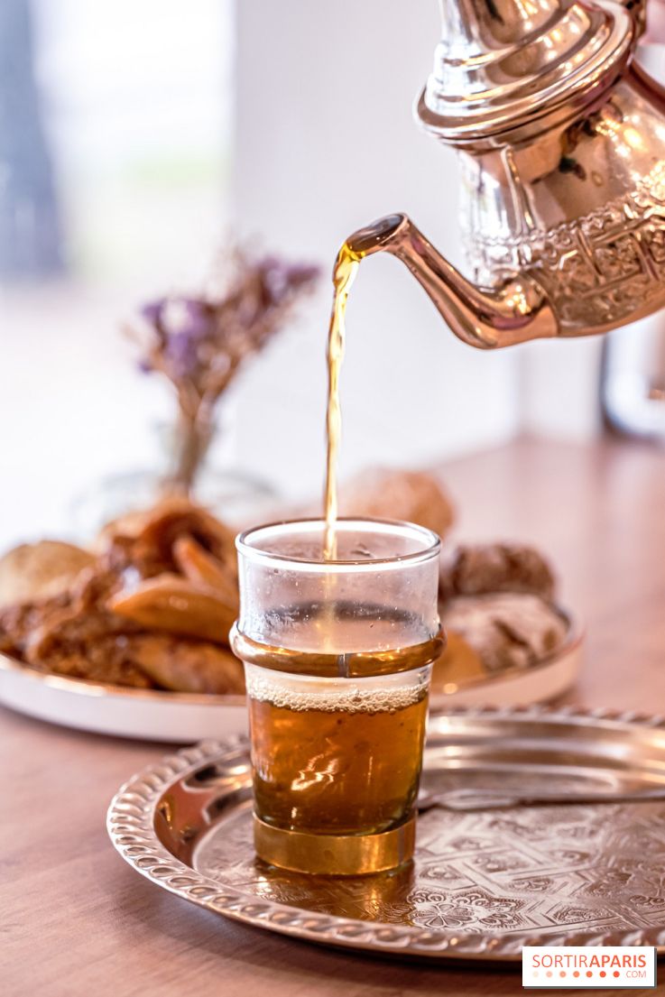 Maison Ambre Paris - restaurant, salon de thé et pâtisserie marocain - thé vert menthe