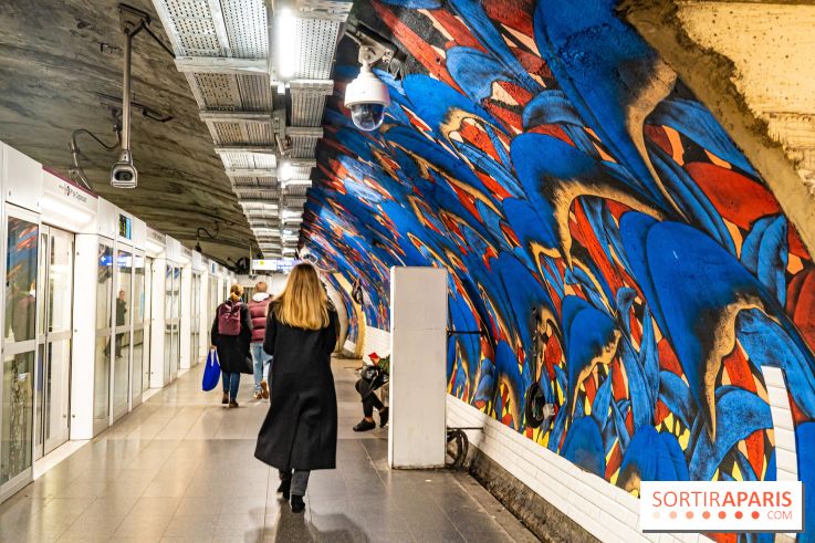 La station de Métro Châtelet re-décoré par des street-artistes