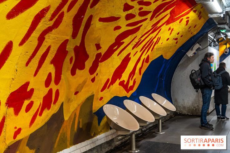 La station de Métro Châtelet re-décoré par des street-artistes