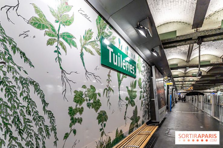 Le Métro Tuileries en mode végétal